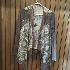 Womens long sleeve overlay